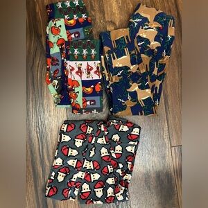 Bundle of 3 holiday themed kid's leggings - Lularoe brand Christmas L/Xl Tween